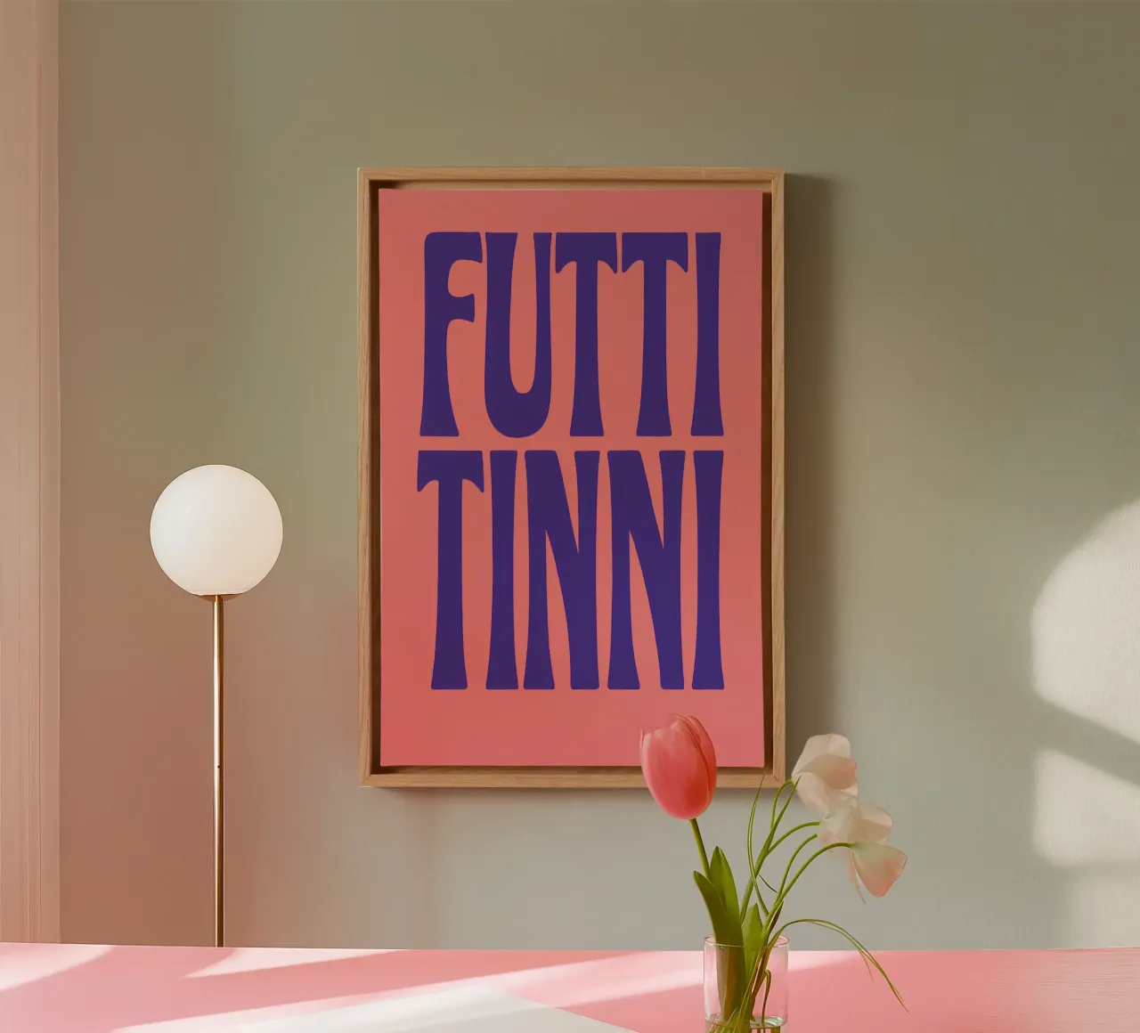Futtitinni canvas met Baklijst van Grande Bellezza