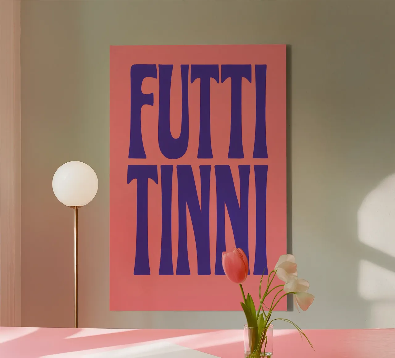 Futtitinni canvas met Baklijst van Grande Bellezza