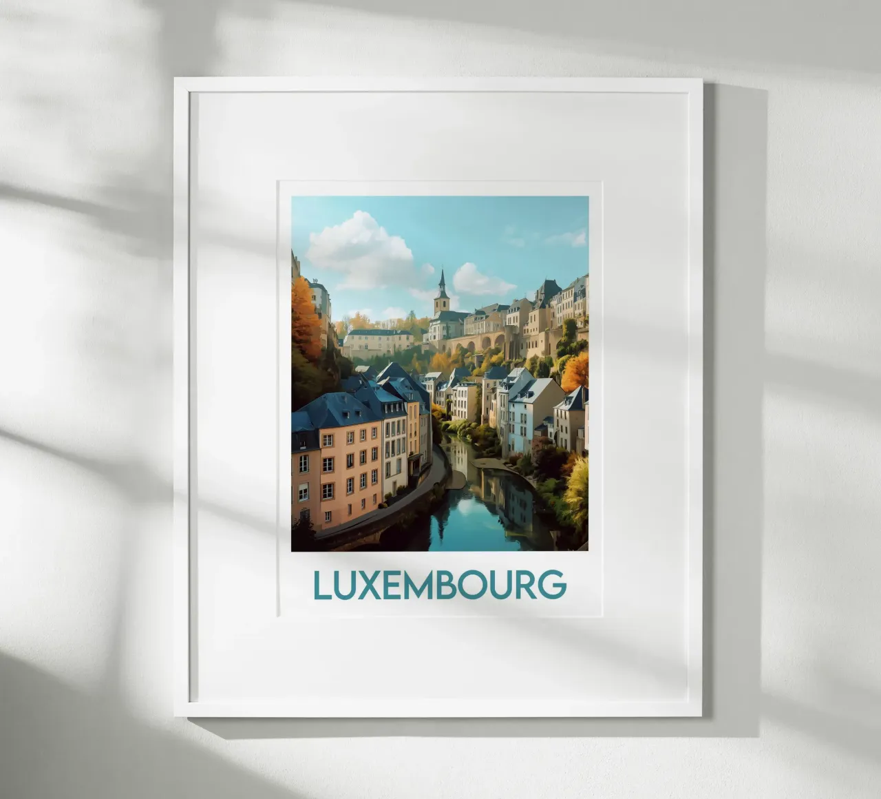 Poster del Lussemburgo carta hahnemühle da Frame the World