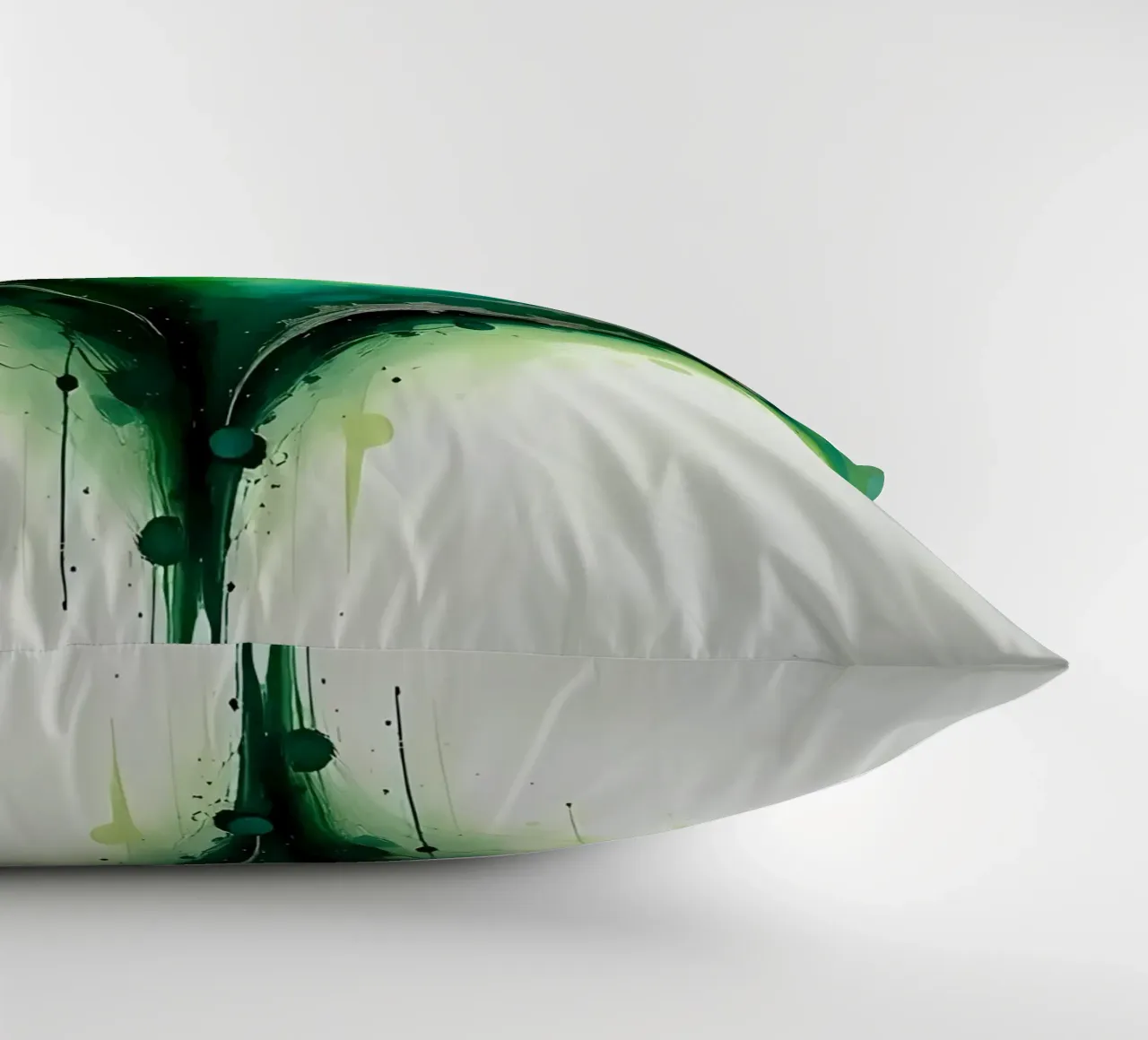 cuore_verde_argento_1 cuscino da Pink- und LoveArt by LK