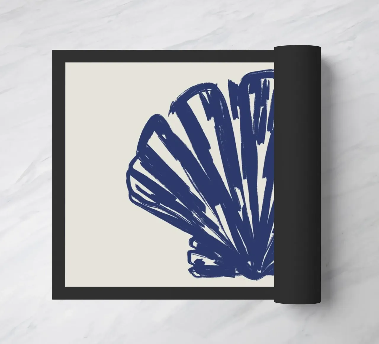 Blue shell doormat by Sixmai