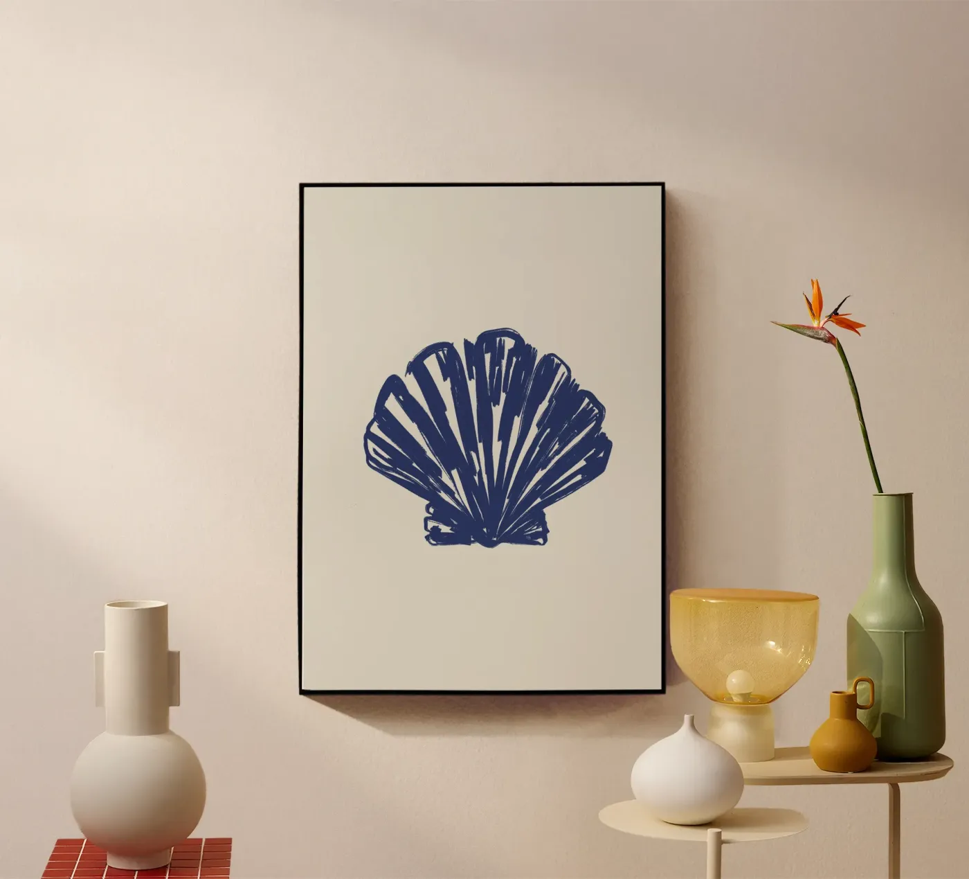 Blue shell acryl van Sixmai