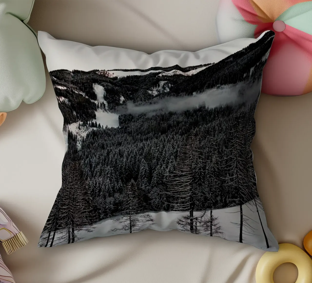 A Calm Winter's Day cuscino da Sebastian Hilgetag