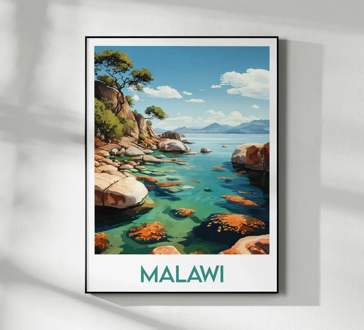 Affiche Malawi plexiglass da Frame the World
