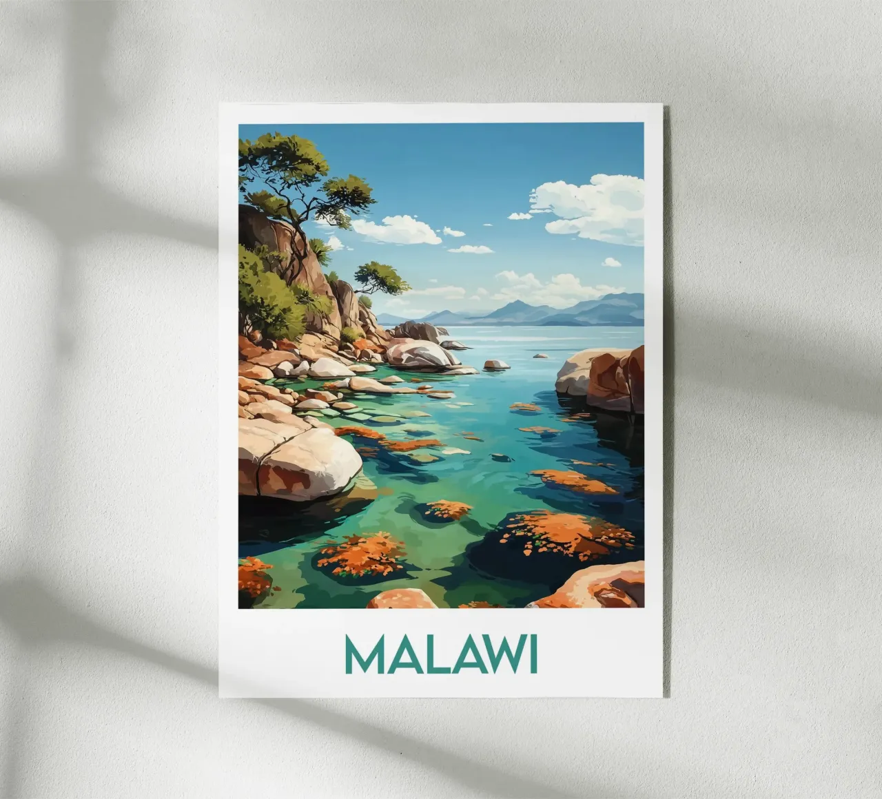 Affiche Malawi plexiglass da Frame the World