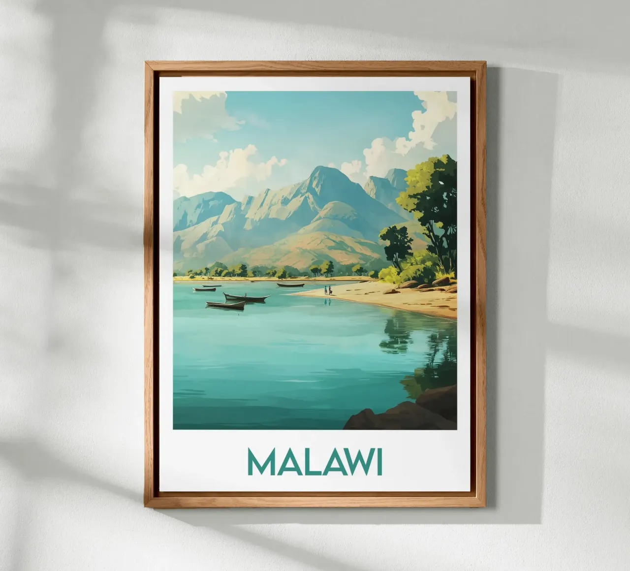 Affiche Malawi Forex-Platte von Frame the World