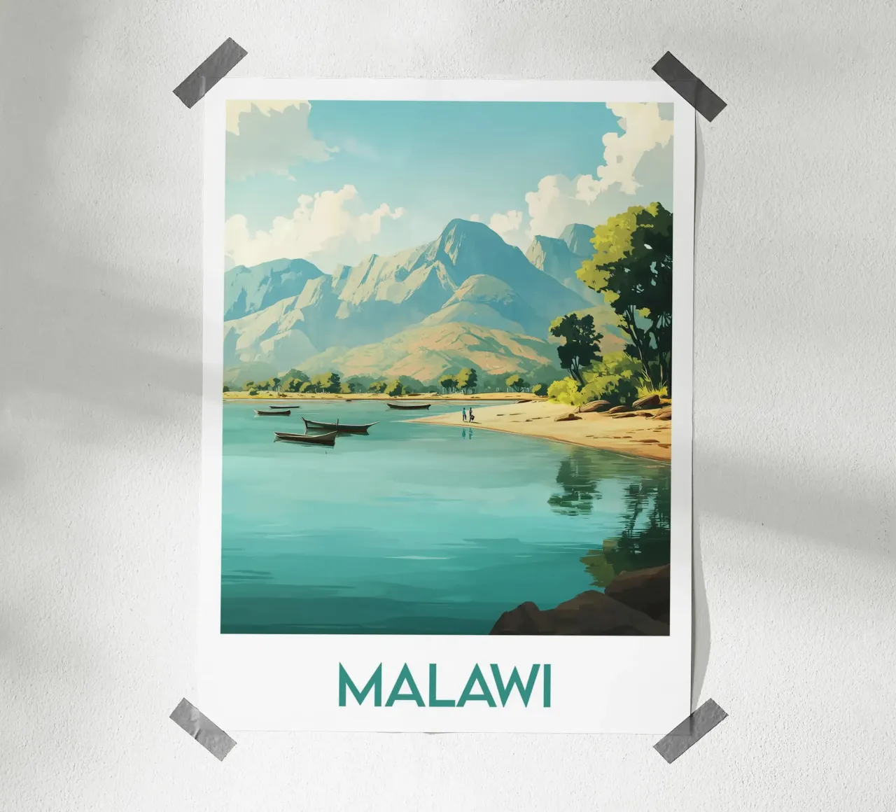 Malawi poster van Frame the World