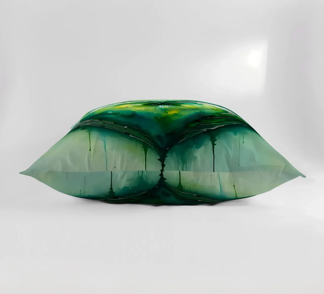 cuore_verde_argento_2 cuscino da Pink- und LoveArt by LK