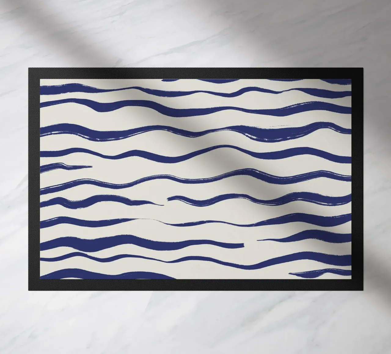Abstract waves doormat by Sixmai