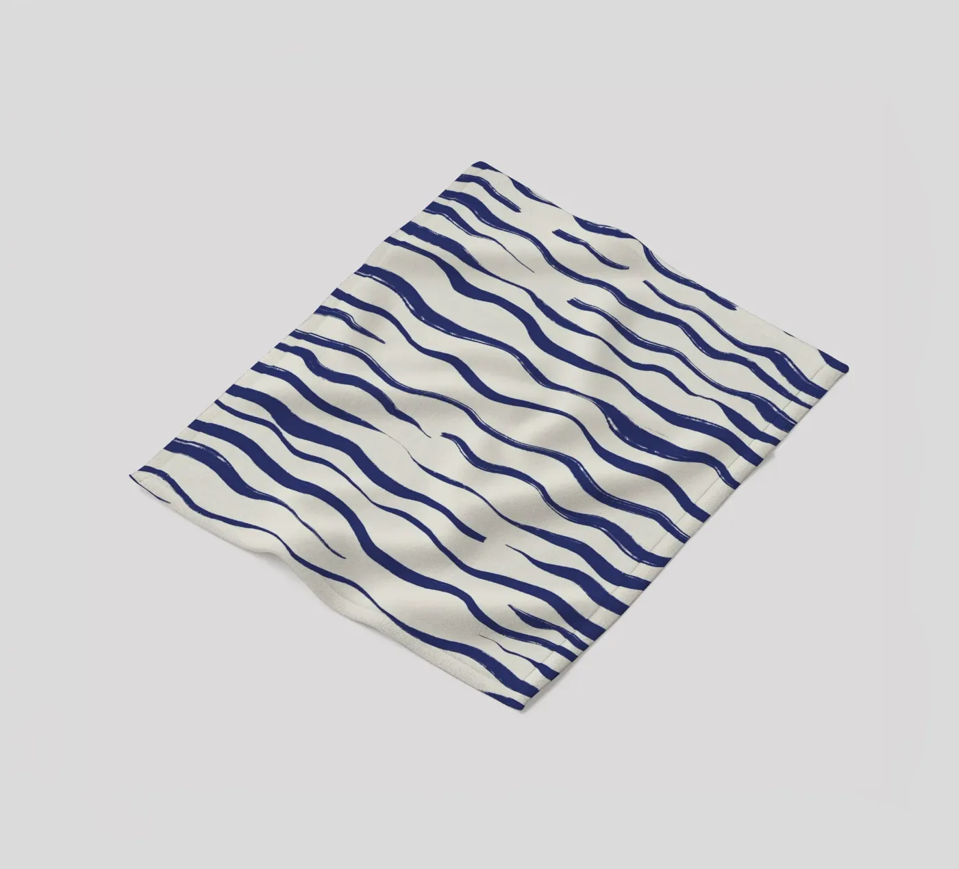 Abstract waves fleece blanket by Sixmai