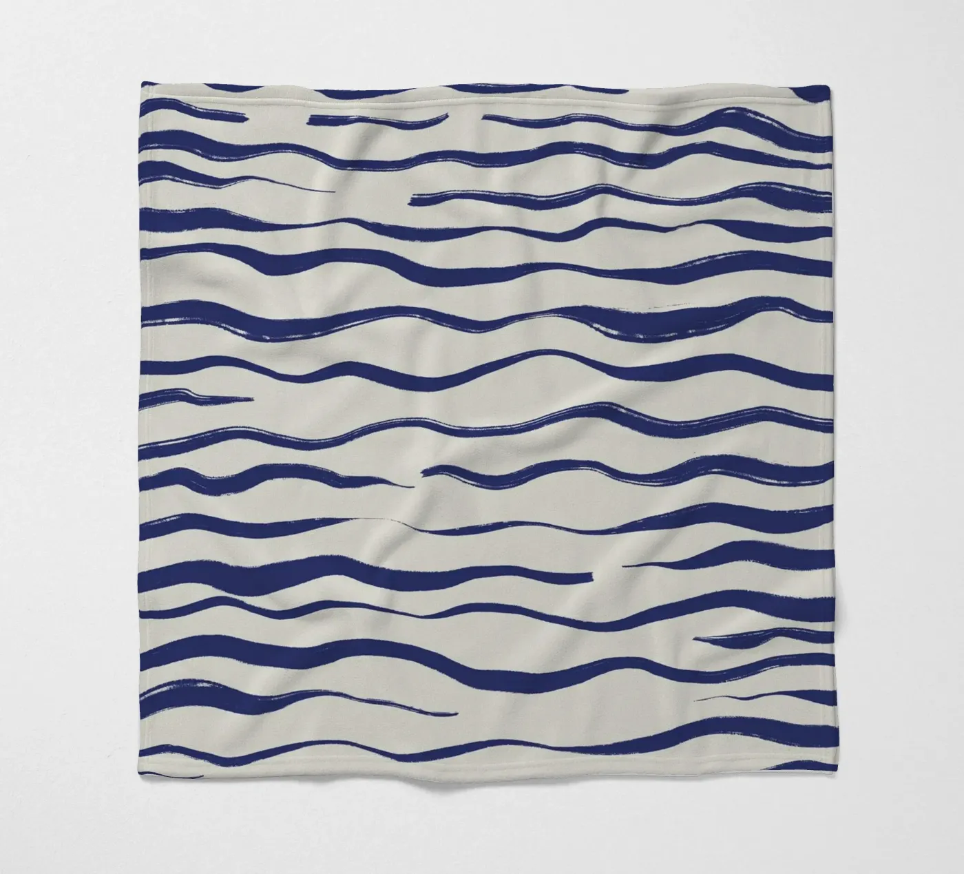 Abstract waves fleece blanket by Sixmai