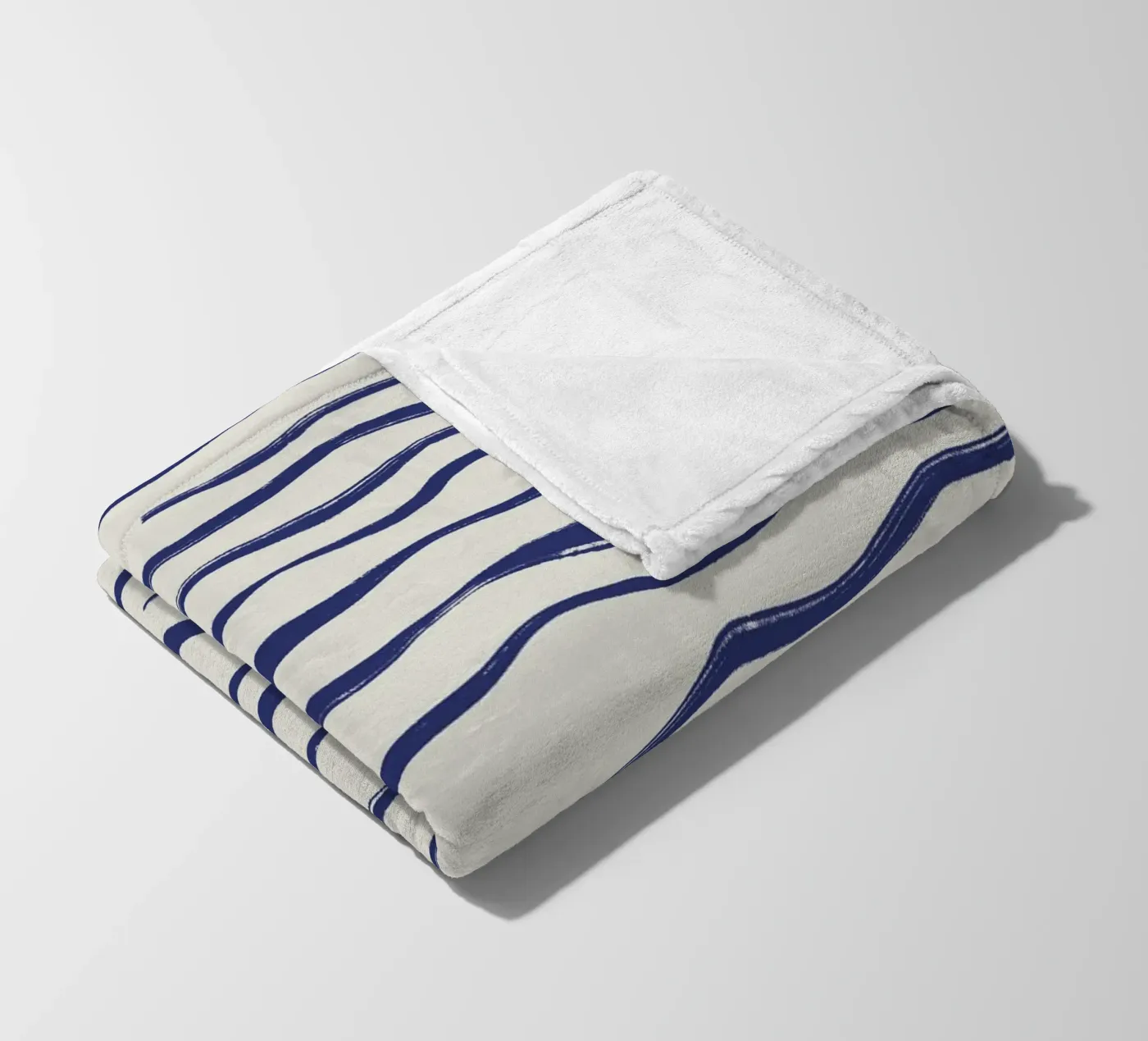 Abstract waves fleece blanket by Sixmai