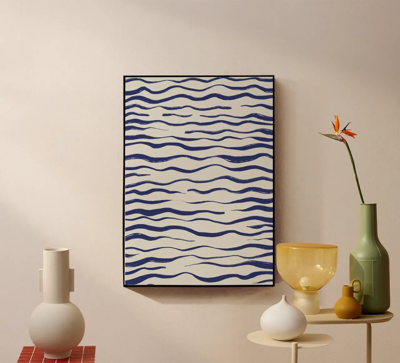 Ondas abstractas metacrilato de Sixmai