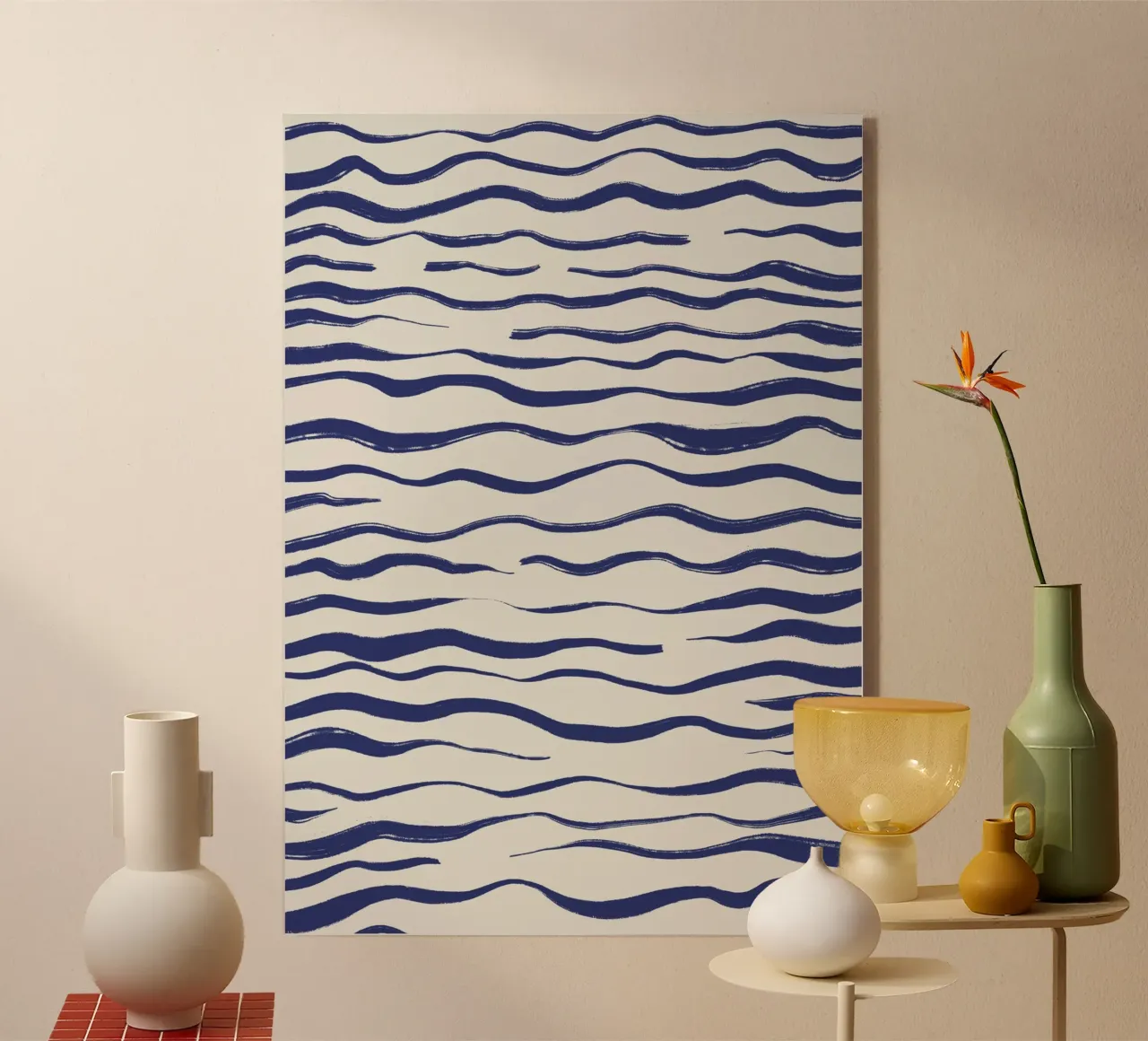 Ondas abstractas metacrilato de Sixmai