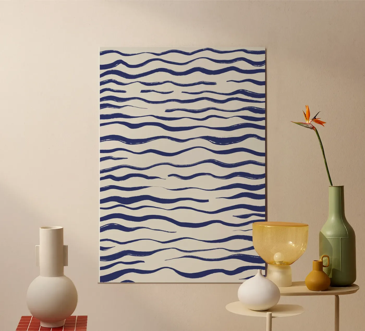 Onde astratte poster da Sixmai