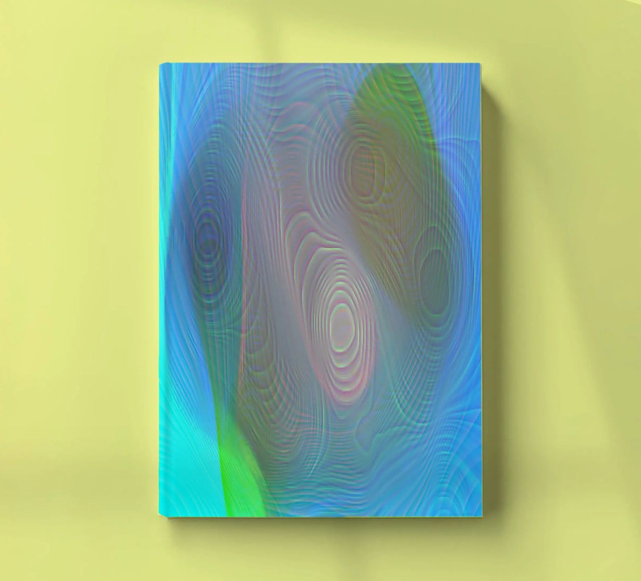 Abstrait en couleurs marines, surface mate en structure de lignes carnet de notes de Gürsel Yesil Digital Art