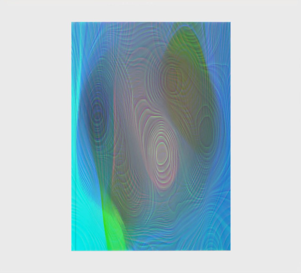 Abstrait en couleurs marines, surface mate en structure de lignes carnet de notes de Gürsel Yesil Digital Art