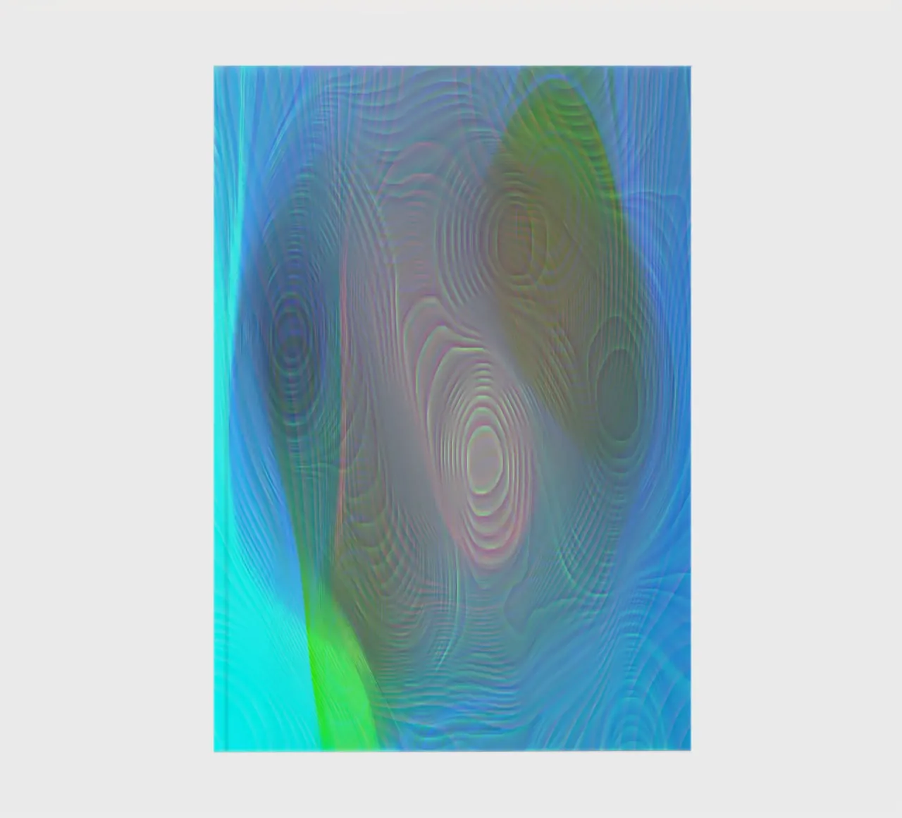 Abstrait en couleurs marines, surface mate en structure de lignes carnet de notes de Gürsel Yesil Digital Art