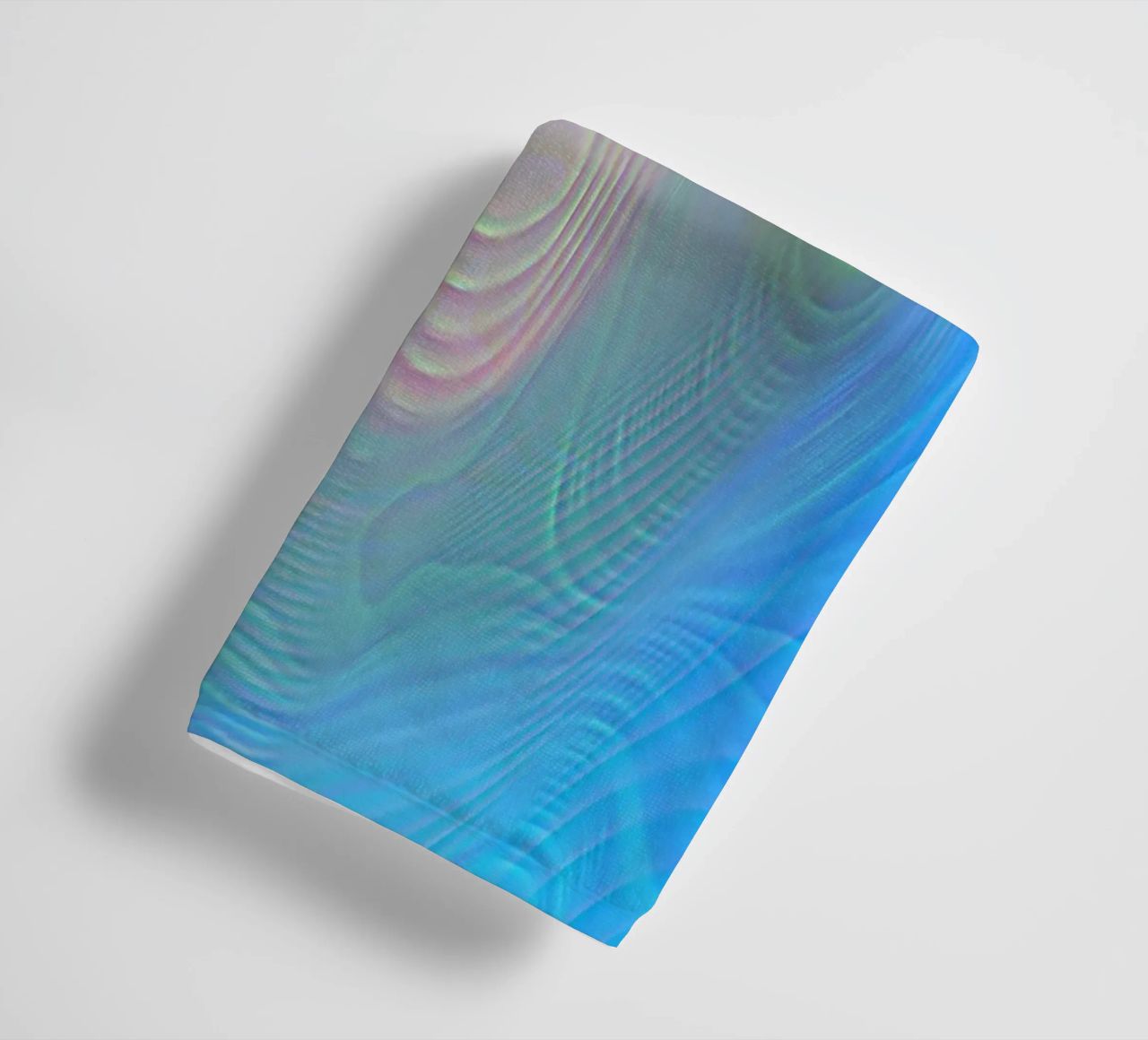 Abstrait en couleurs marines, surface mate en structure de lignes serviette de bain de Gürsel Yesil Digital Art