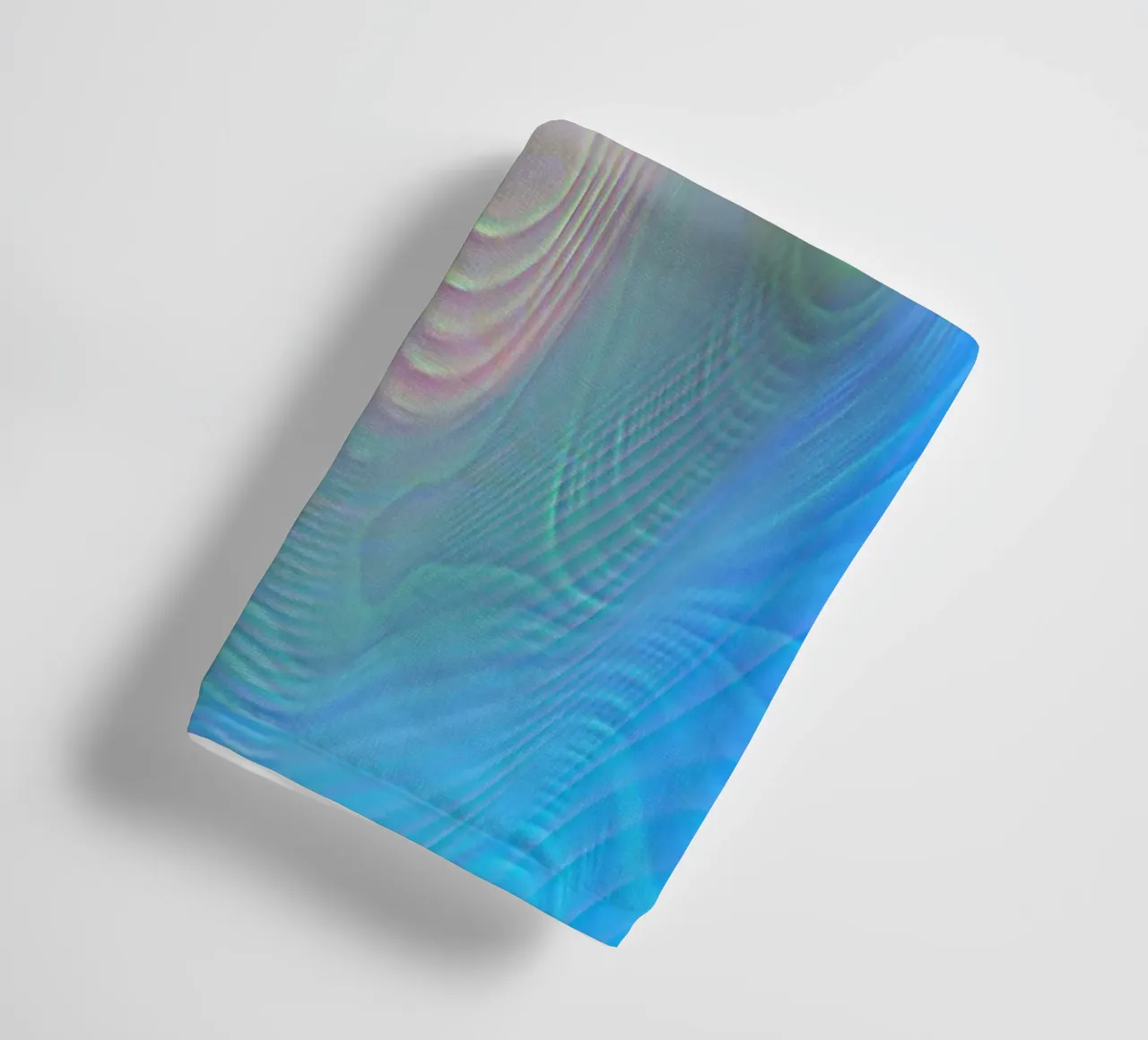 Astratto nei colori del mare, superficie opaca con struttura a linee asciugamano da bagno da Gürsel Yesil Digital Art