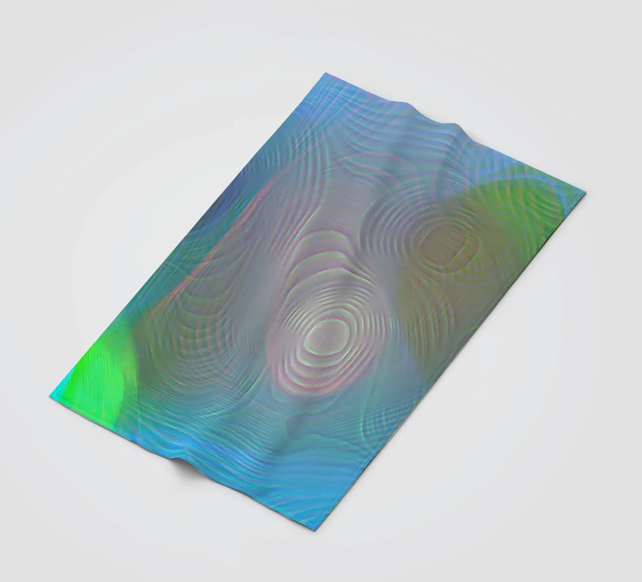 Abstrait en couleurs marines, surface mate en structure de lignes plaid polaire de Gürsel Yesil Digital Art