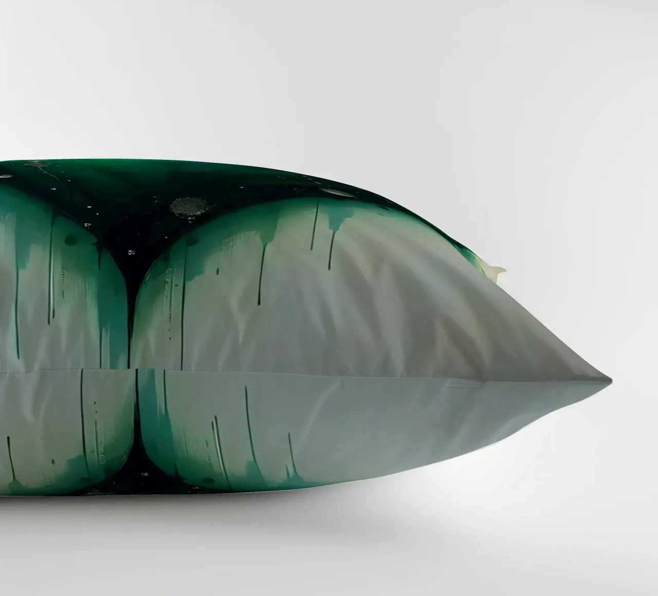 cuore_verde_argento_3 cuscino da Pink- und LoveArt by LK