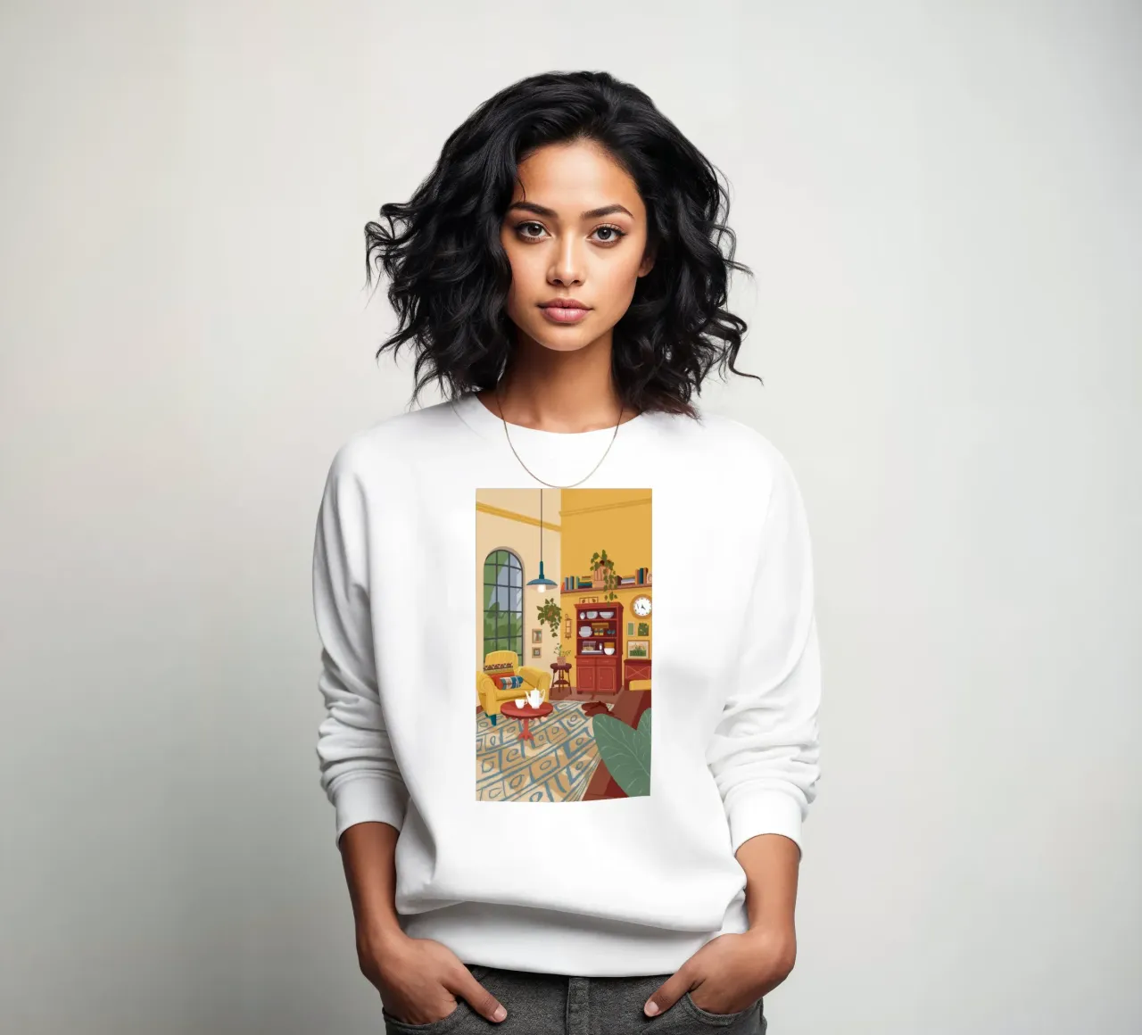 Vintage Room Charm sweatshirt by Lumina Vision