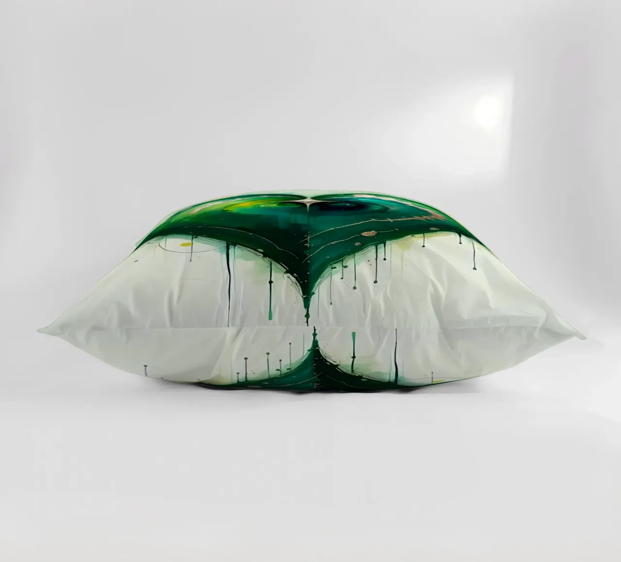 cuore_verde_argento_4 cuscino da Pink- und LoveArt by LK