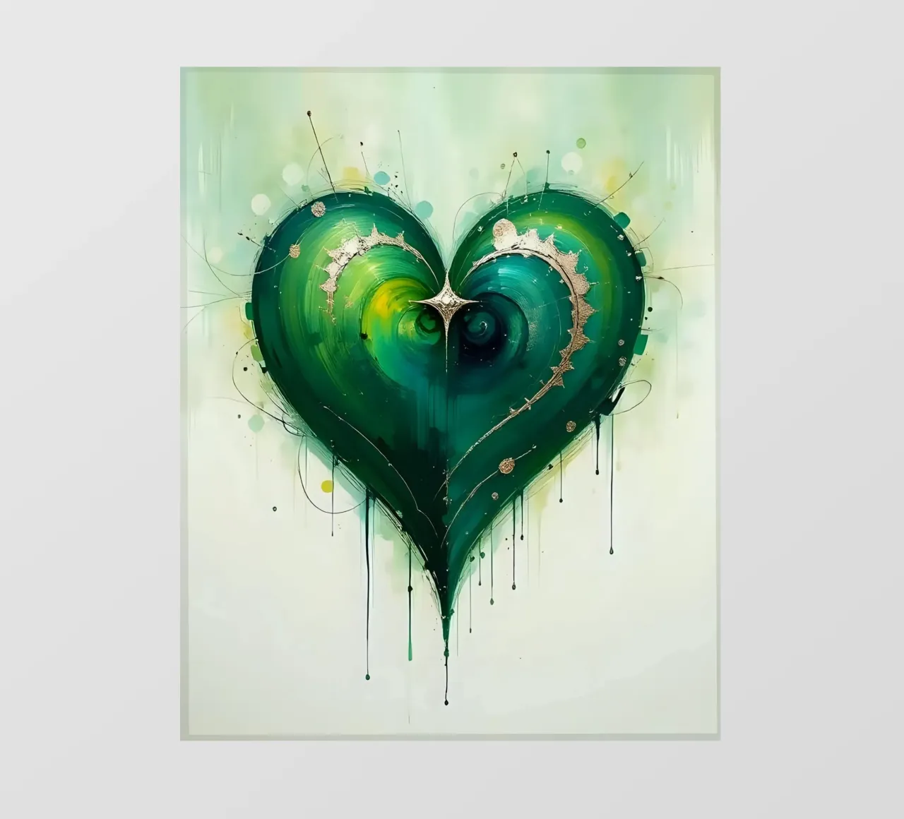 cuore_verde_argento_4 pellicola backlit da Pink- und LoveArt by LK