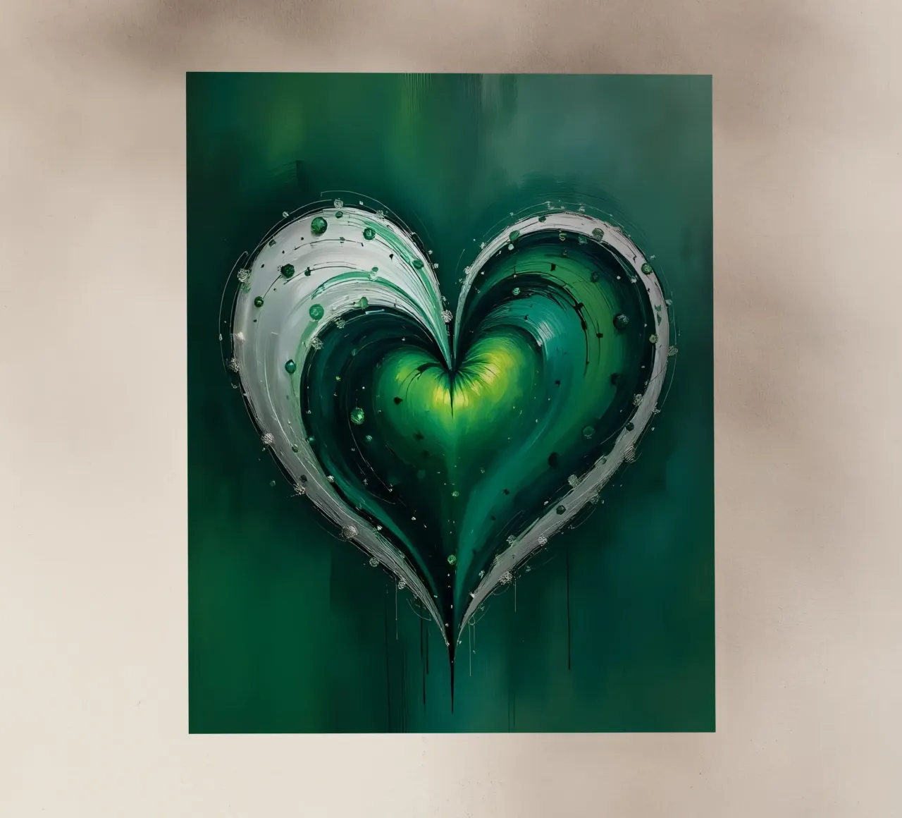 cuore_verde_argento_5 pellicola backlit da Pink- und LoveArt by LK