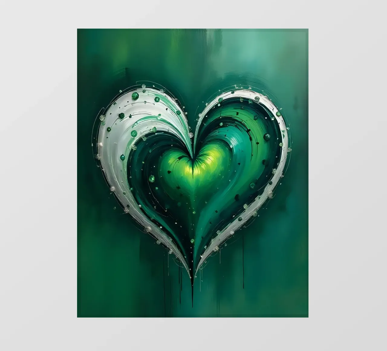 cuore_verde_argento_5 pellicola backlit da Pink- und LoveArt by LK