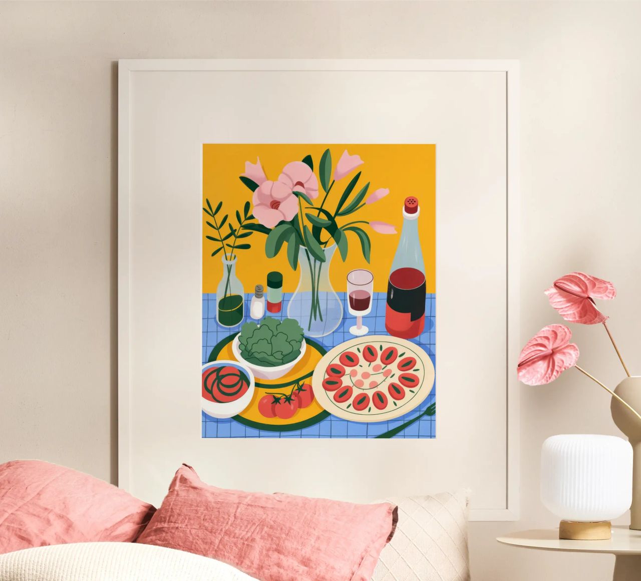 L'élégance d'un festin gastronomique poster de Lumina Vision