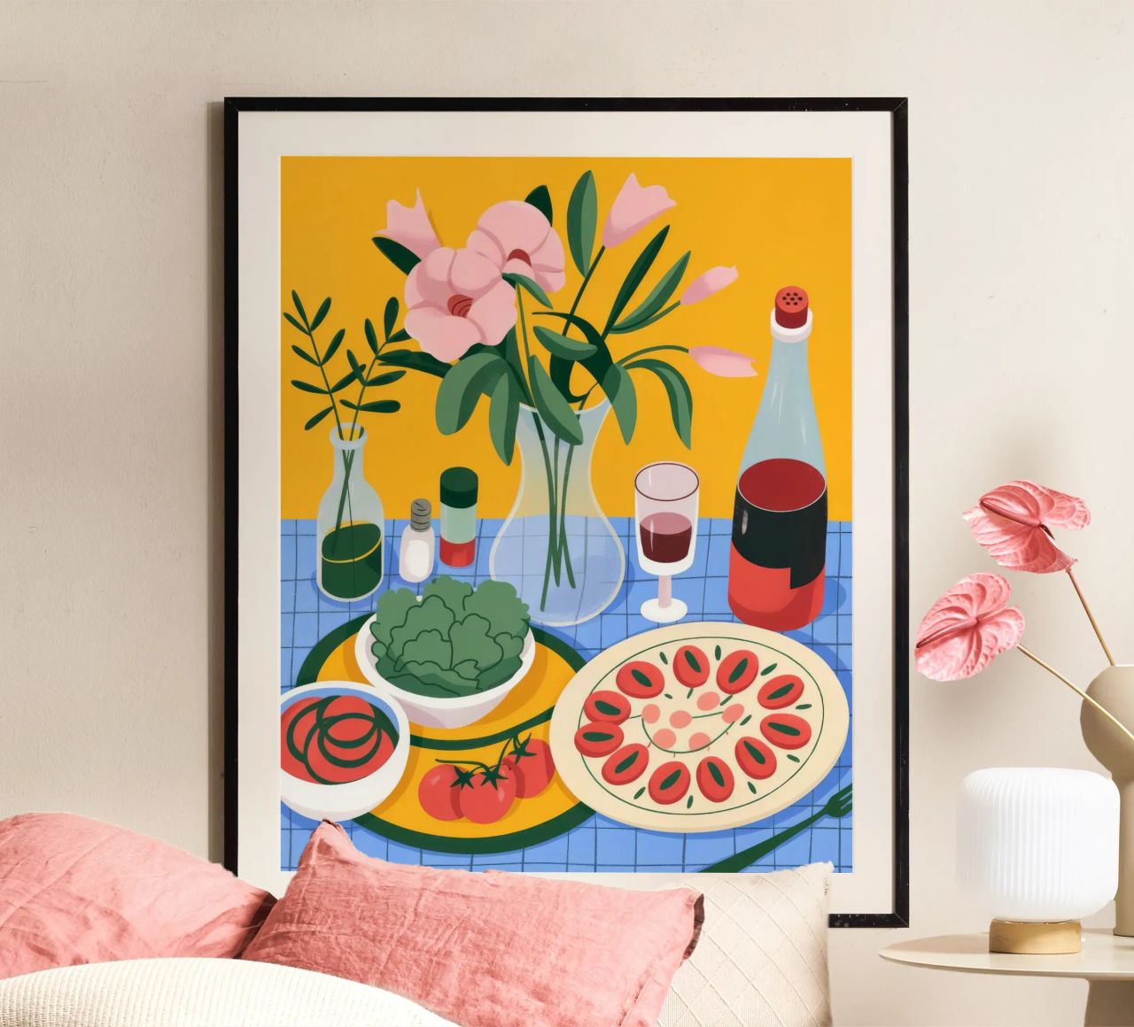 L'élégance d'un festin gastronomique poster de Lumina Vision