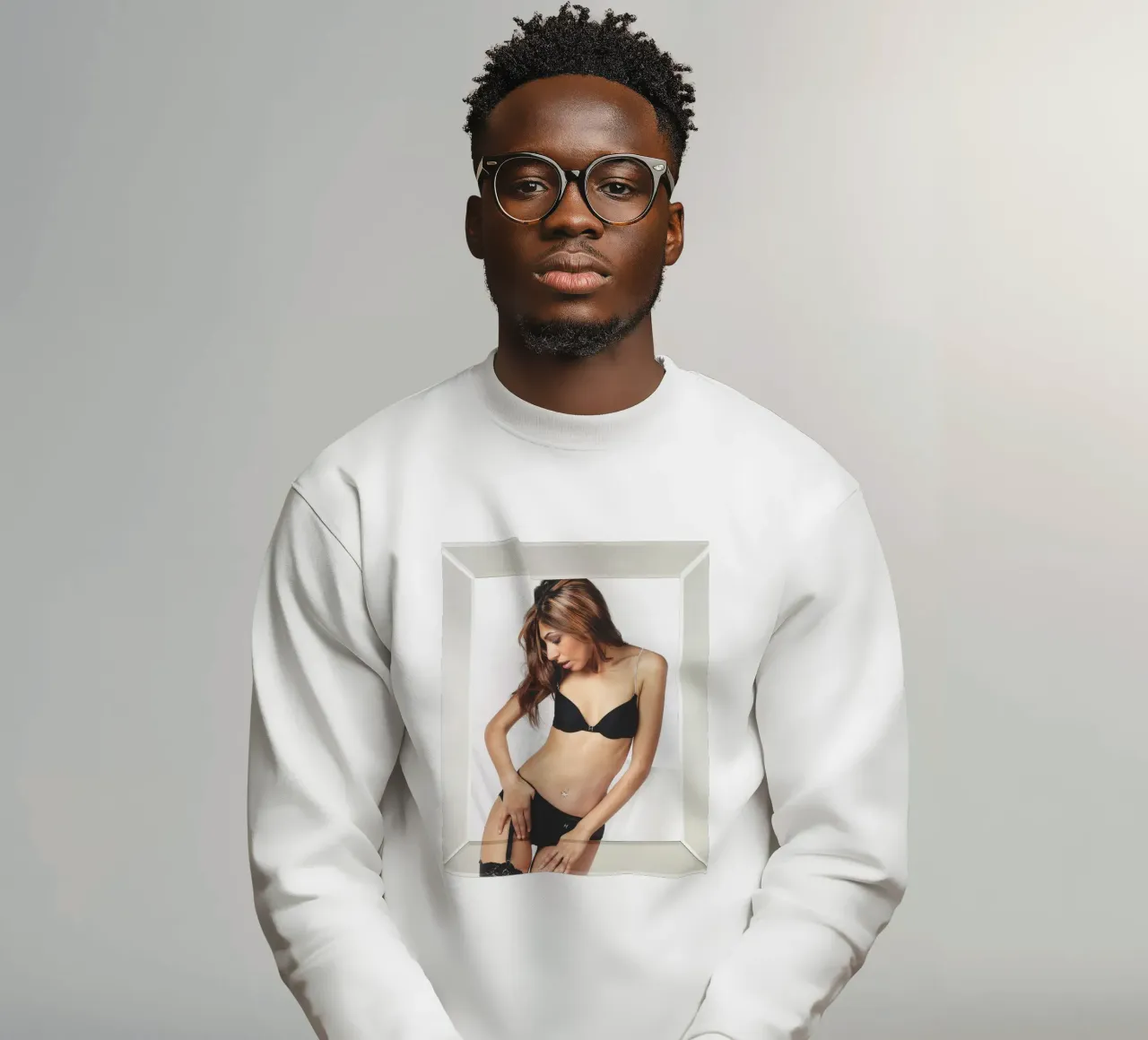 Framed Glamour felpa da Dave Hare Photography