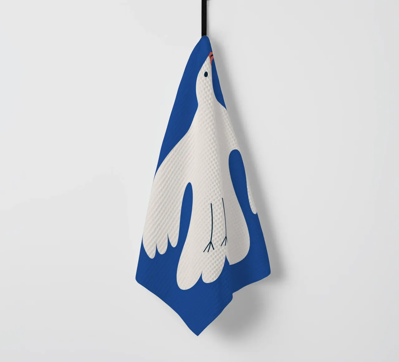 White dove tea towel by Susann Stefanizen