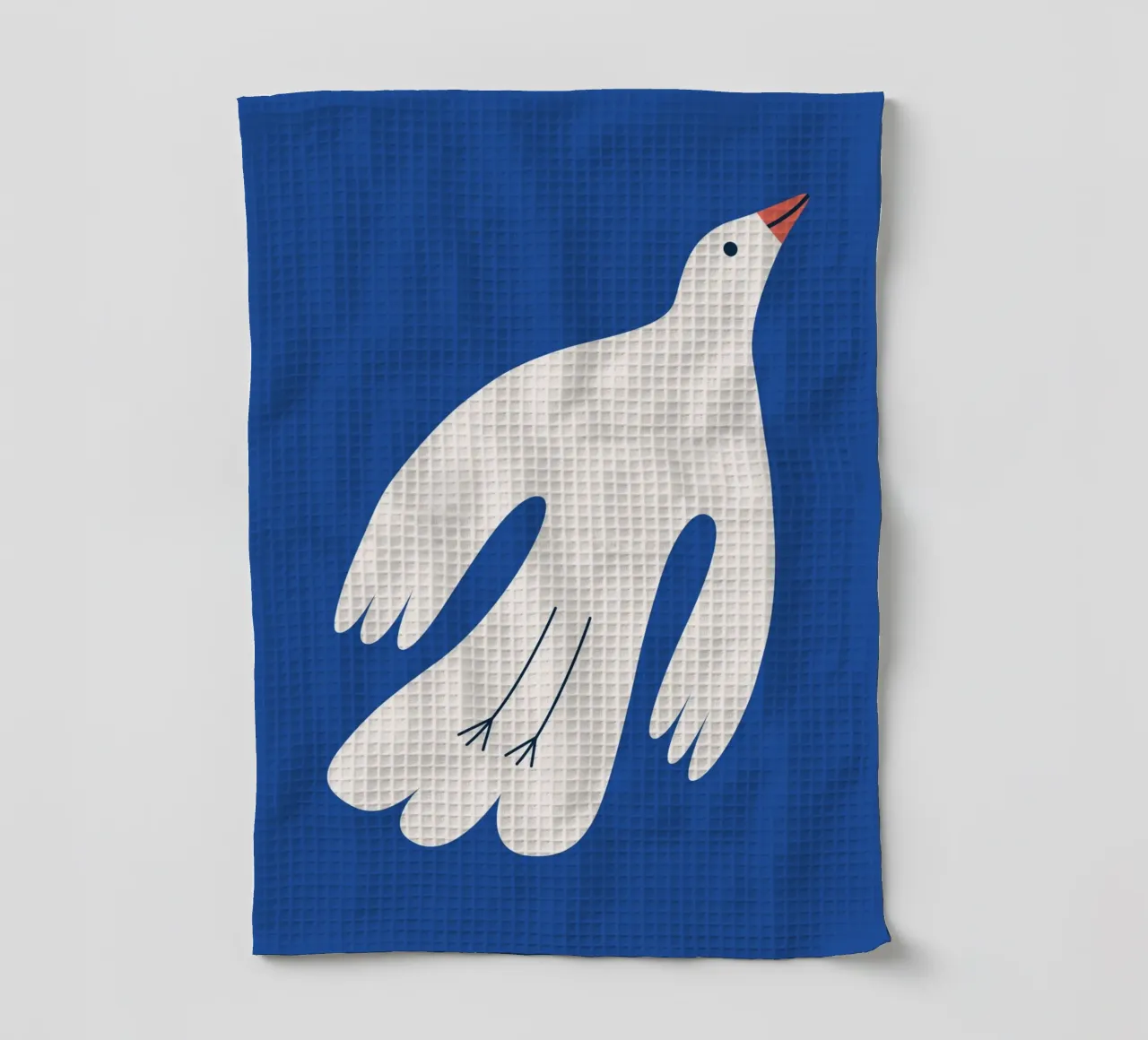 White dove tea towel by Susann Stefanizen