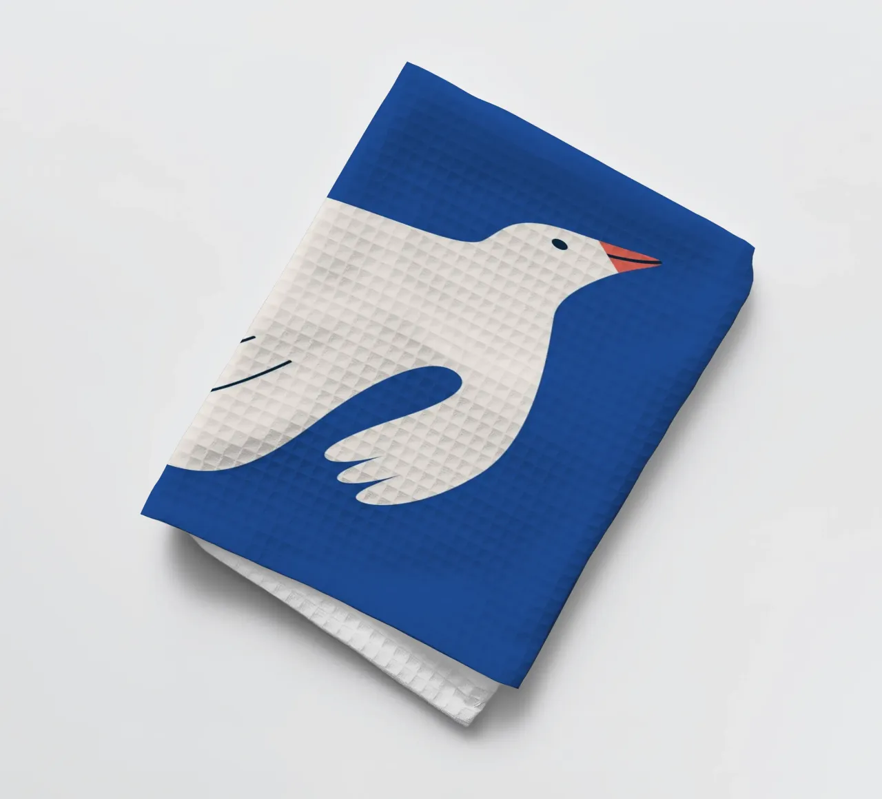 White dove tea towel by Susann Stefanizen