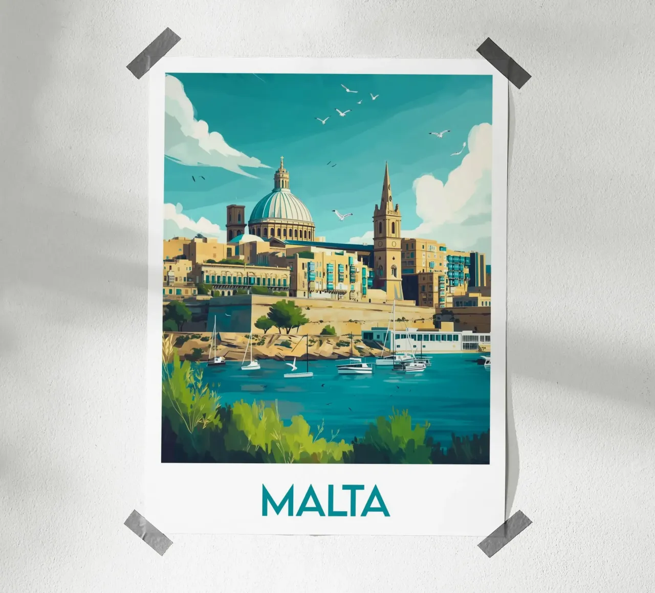 Affiche Malte poster da Frame the World