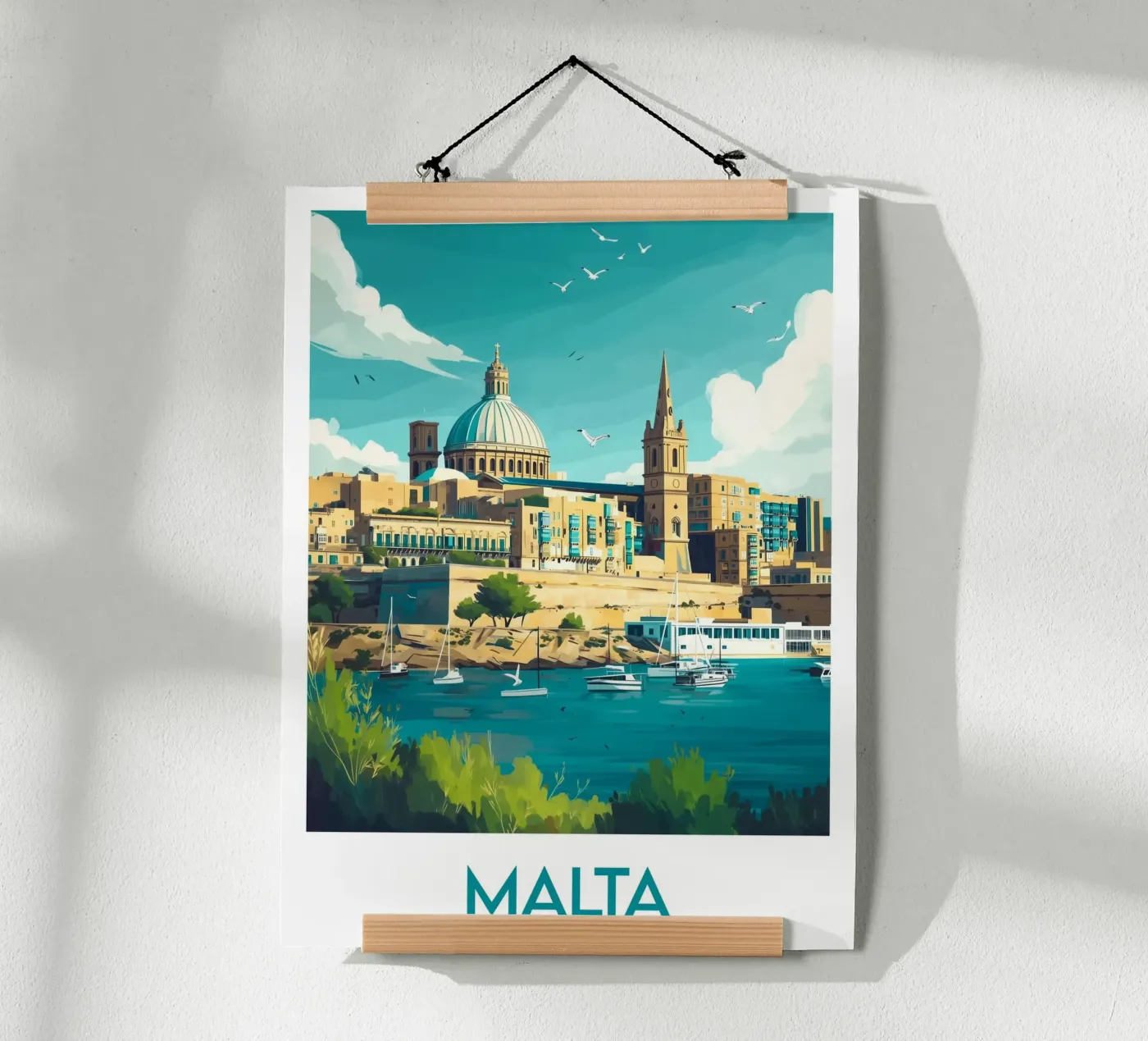 Verkeer Malte poster van Frame the World