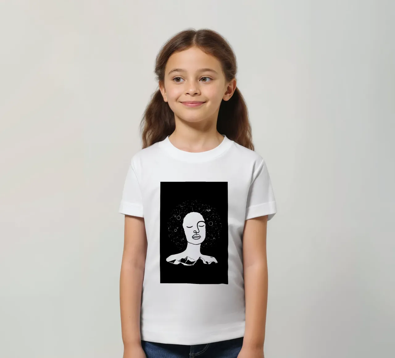 Black Space kids t-shirt by Ninhol