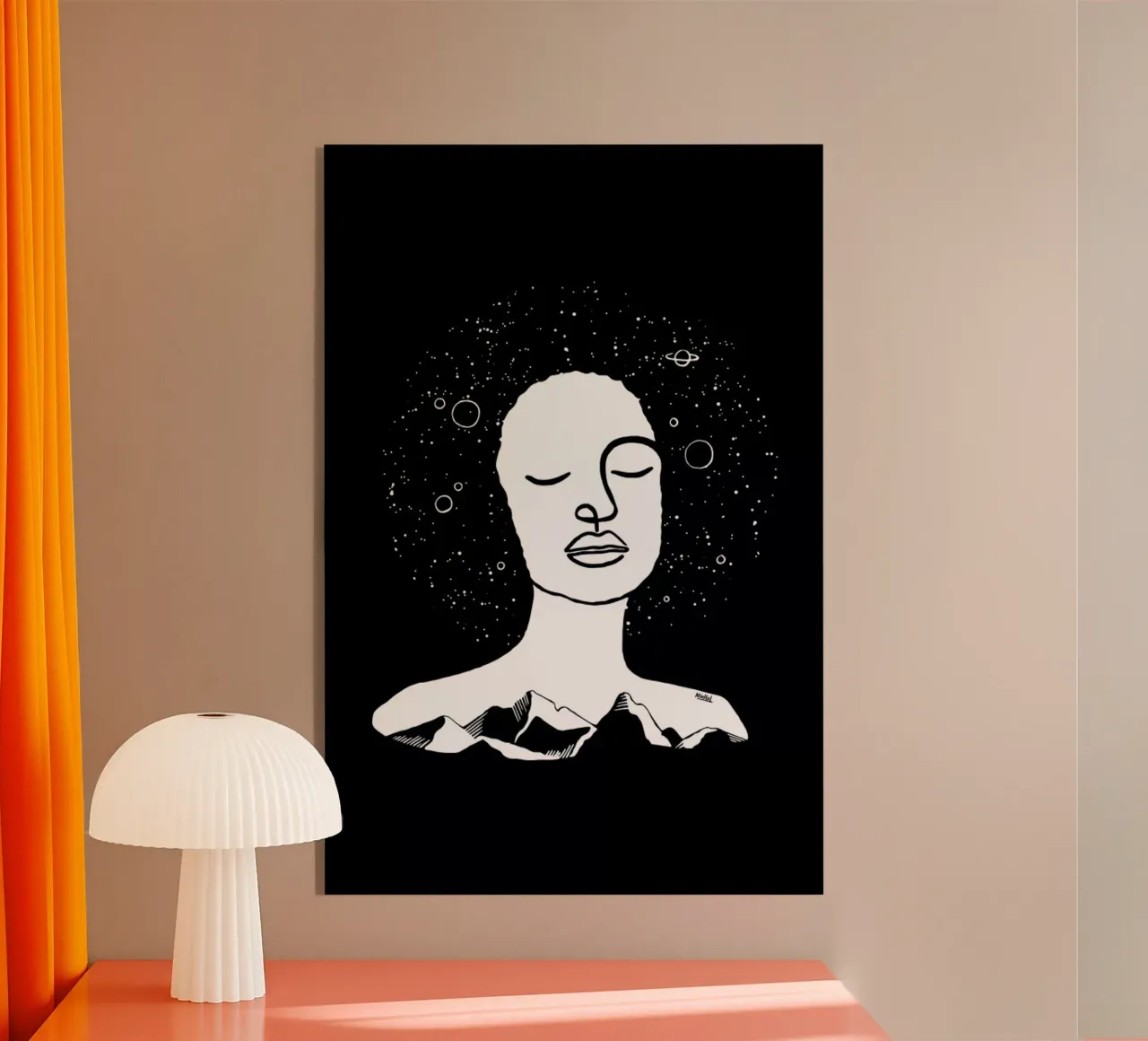 Black Space plexiglas de Ninhol