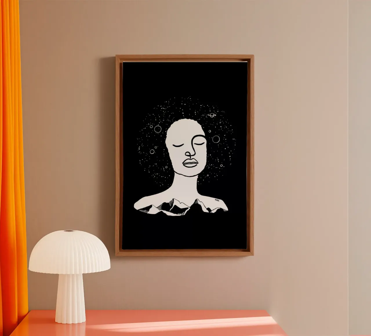 Black Space canvas by Ninhol