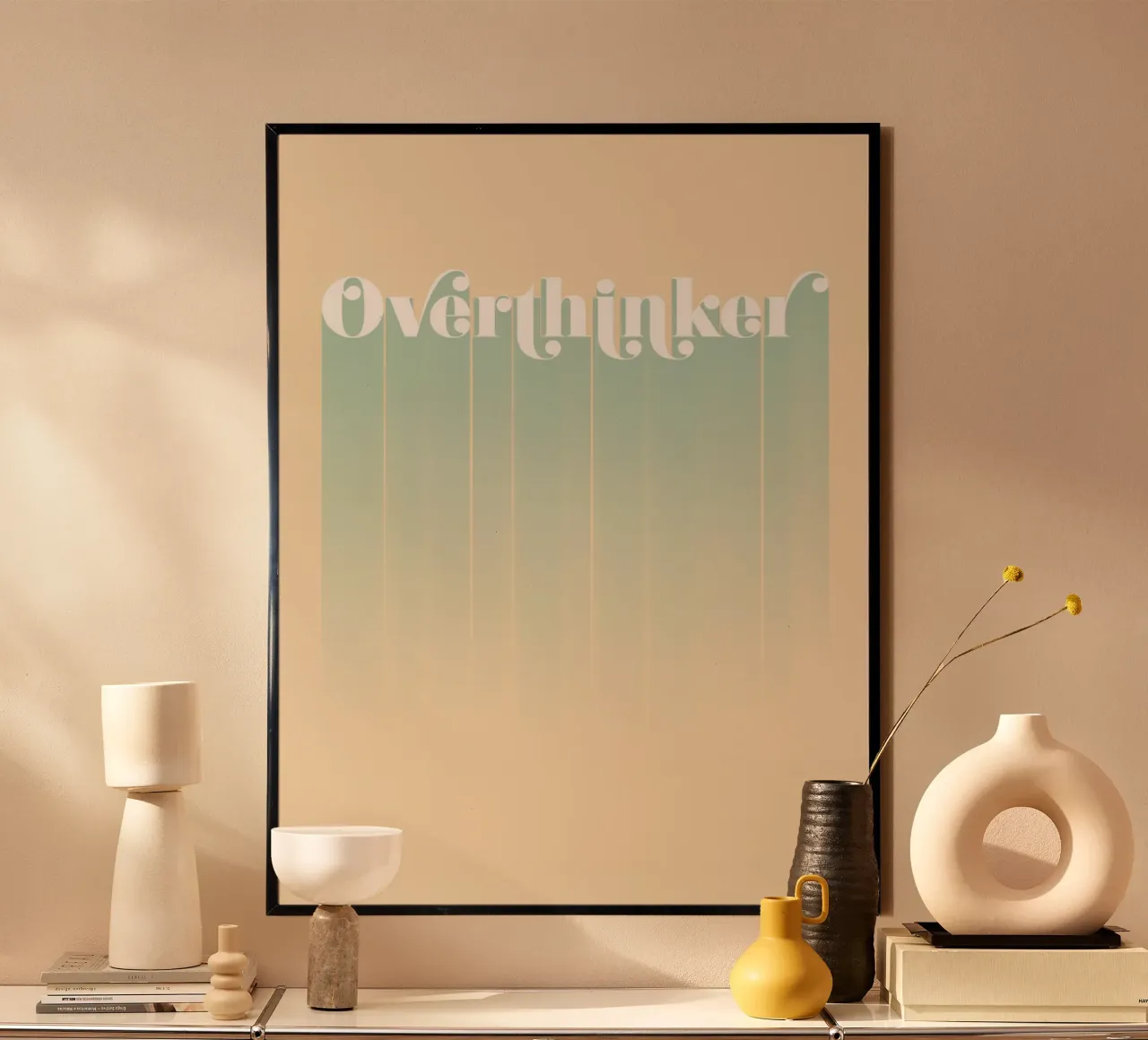 Overthinker poster van DesigndN