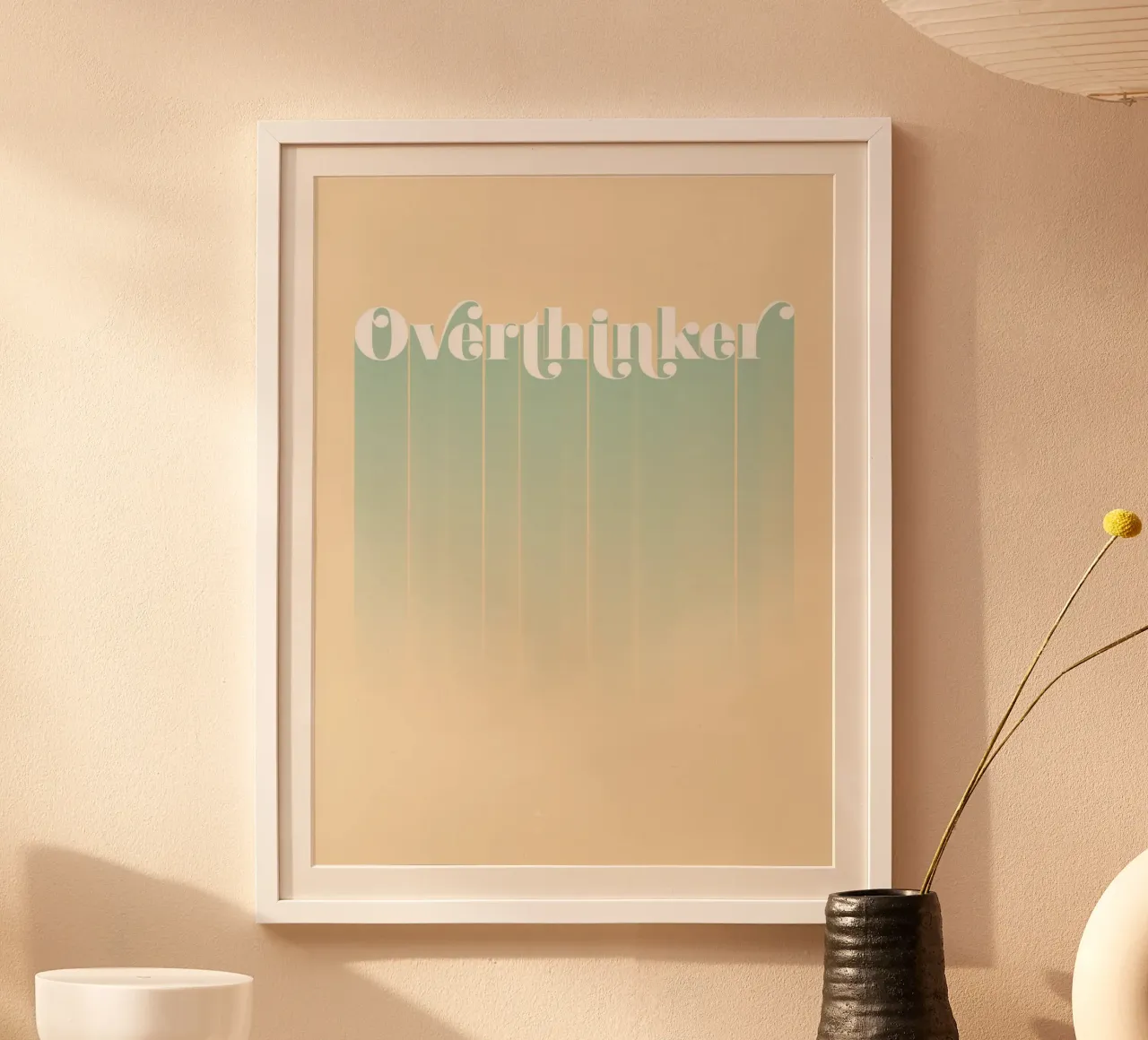 Overthinker poster van DesigndN