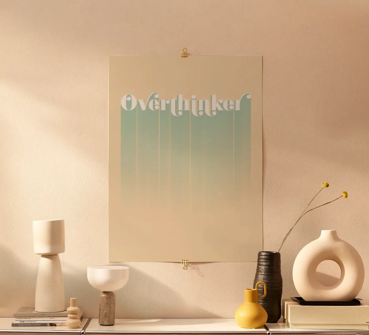 Overthinker poster van DesigndN