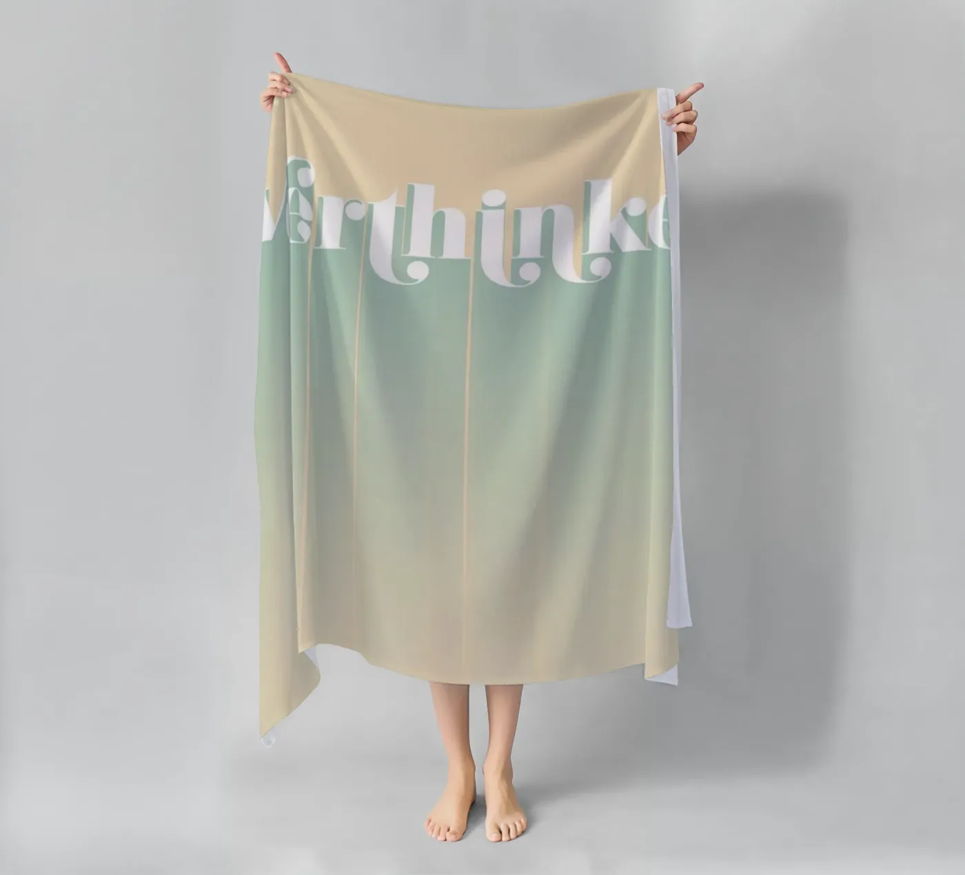 Overthinker beach towel by DesigndN