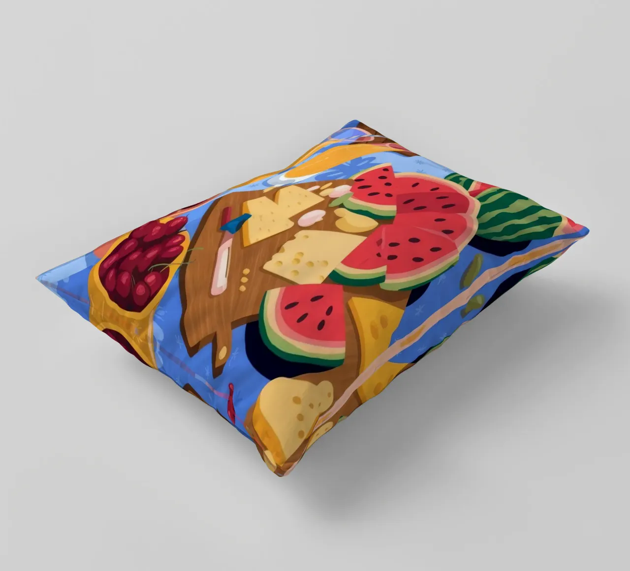 Un vibrante picnic cuscino da Lumina Vision