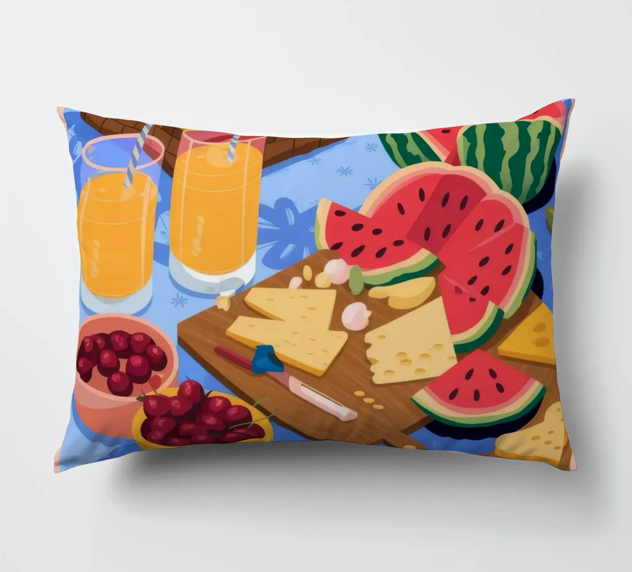 Un vibrante picnic cuscino da Lumina Vision