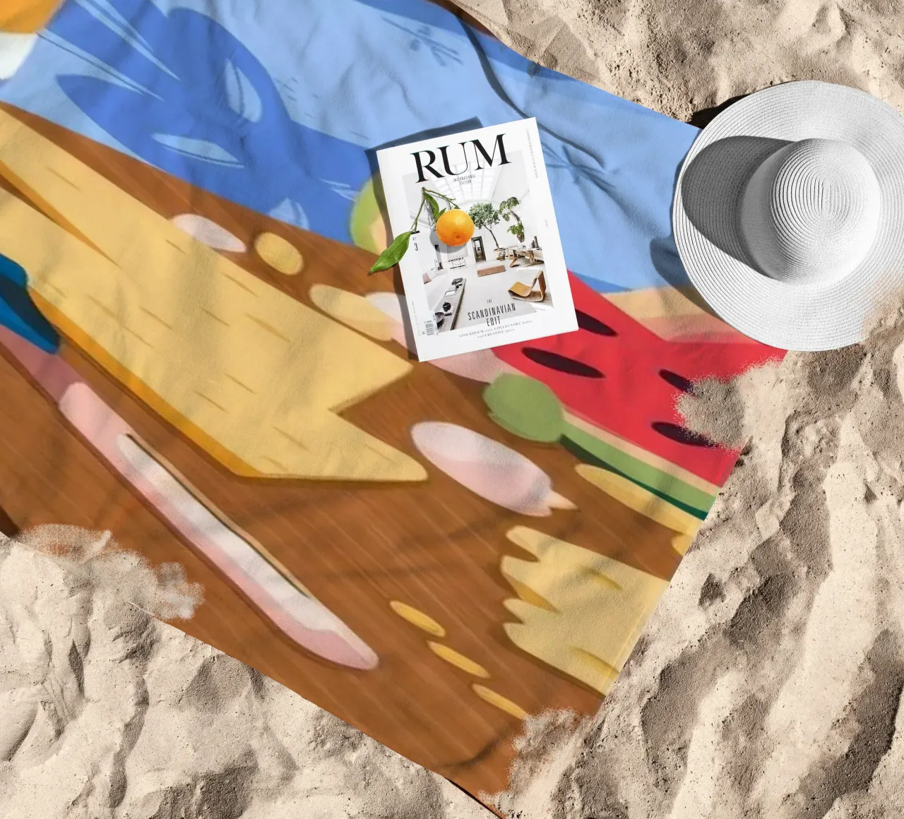 Un vibrante picnic telo mare da Lumina Vision