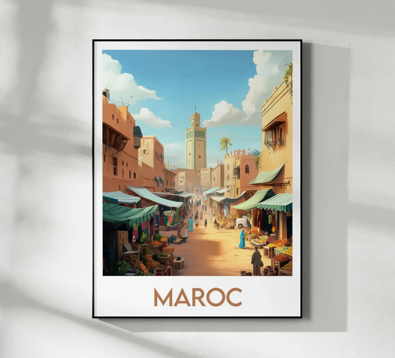 Affiche Maroc plexiglass da Frame the World